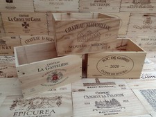 French Wine Box Crate. 6 or 12