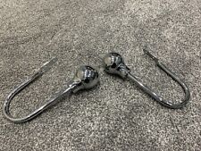 Pair Of Chrome Curtain Tie Backs