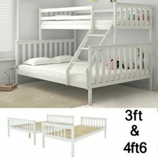 White Double Bed Bunk Bed