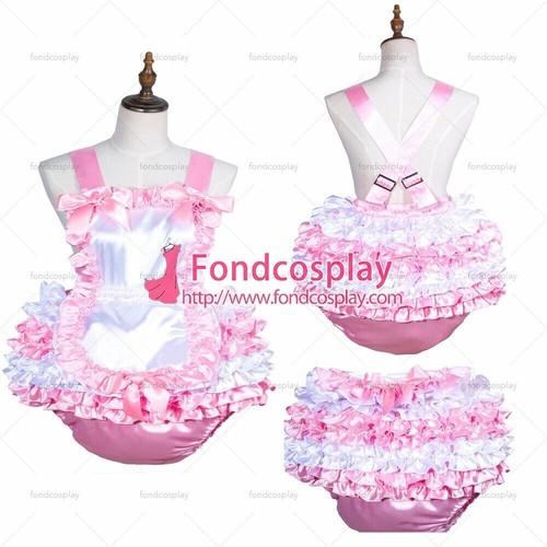 Sissy maid baby pink satin - baby,