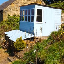 8x6 Sun Pent Potting Shed - Outdoor Wooden Garden Shed