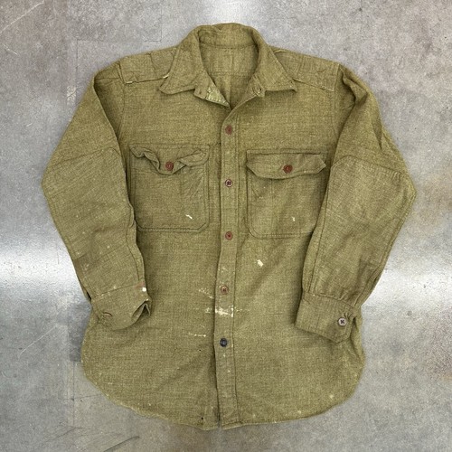 1940s 50s wool military - 1940s/50s, od