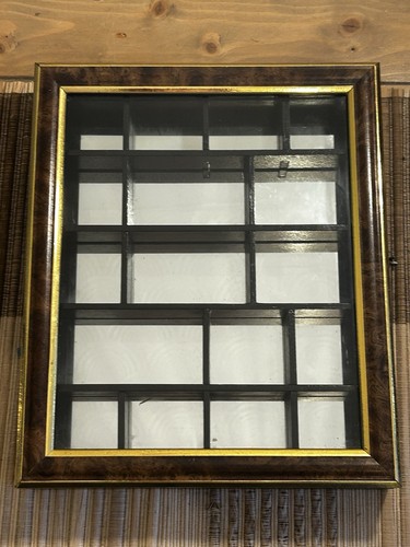 Vintage mirrored shadow box - vintage,