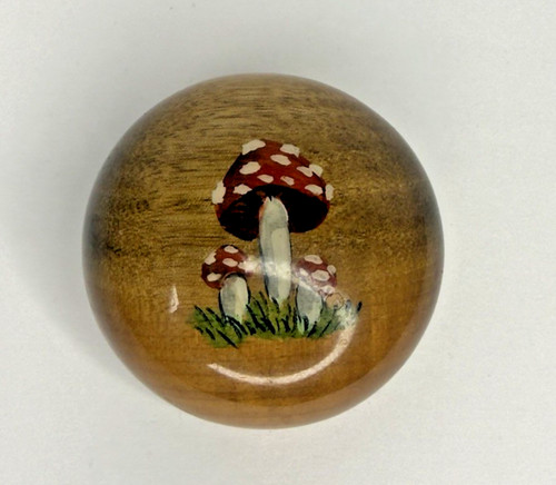 Vintage hand painted - hand, toadstool