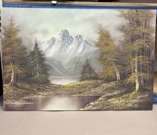 Signed Mountain Landscape Oil