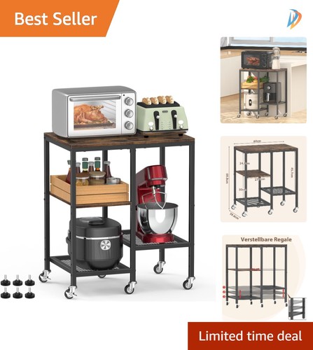 Stylish tier utility - 4-tier, side