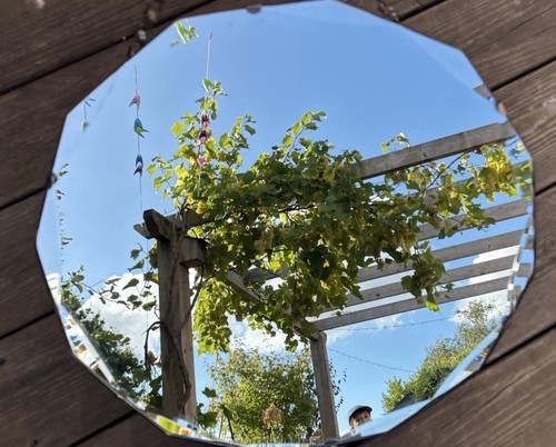 Frameless vintage wall mirror - frameless,