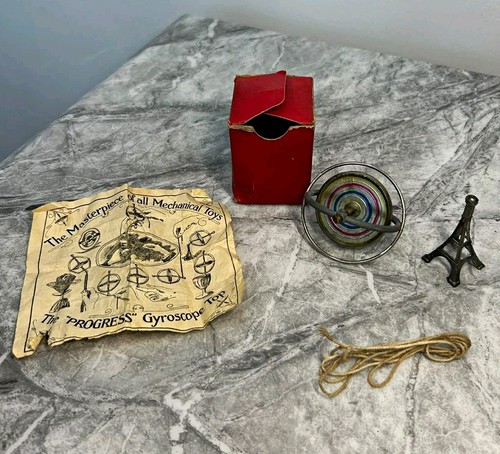 Vintage gyroscope top toy - top, by