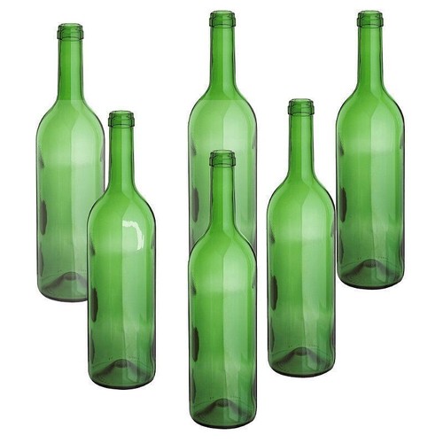 Glass bottle green 750 - bottle, with