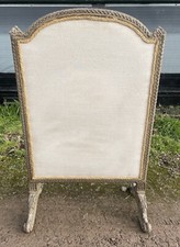 Antique french painted screen - french,