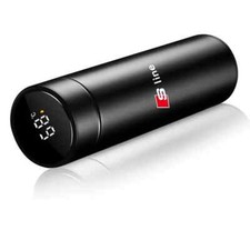 Smart Thermos Vacuum Insulated Cup Coffee Drink LED Temp Flask For Audi S Line