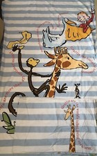 M&S Giraffe Single Quilt Duvet Cover & Pillow Case Reversible Childs Novelty Set