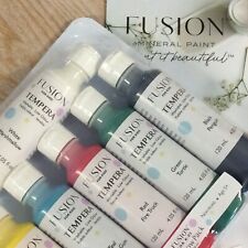 Fusion Mineral Paint. Kids Tempera Paint Set. 6 x 120ml Child Safe Paint