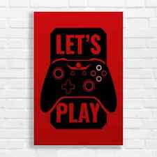 Vibrant Gaming Red Canvas