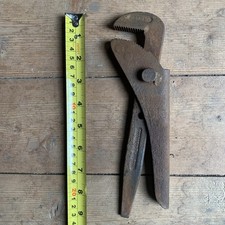 Footprint adjustable wrench 9in Vintage Rusty tools England Man cave TV Prop VTG