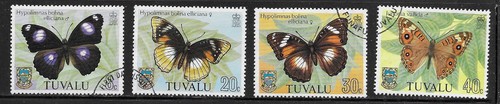 Tuvalu 1981 butterflies used - 1981,
