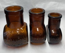 Vintage Bovril Bottles x3