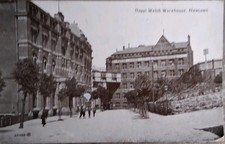Royal Welsh Warehouse,  Newtown, Mid Wales  - postcard posted 1920