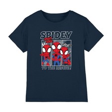 Marvel Spidey & His Amazing Friends Spidey Boxes Boys T-Shirt 3-8 Years, Navy