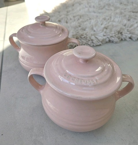 Crueset pink soup bowls - 2,