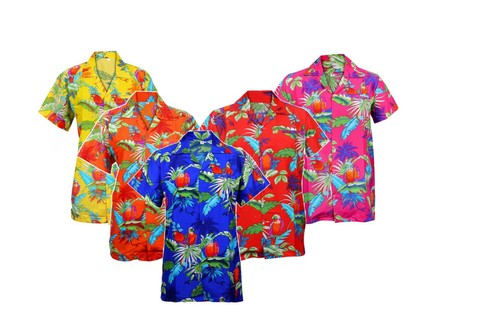 Mens hawaiian shirt stag beach - hawaiian,