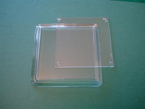 Fifty acrylic clear - acrylic, square