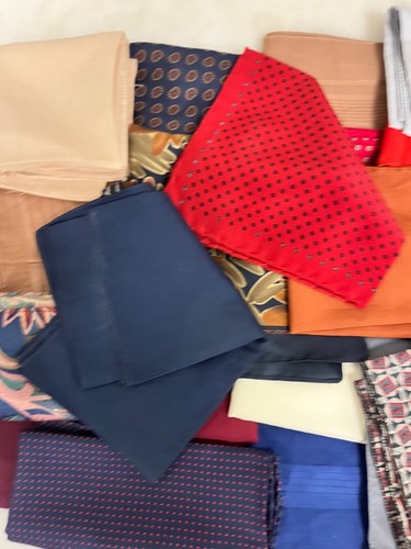 Job lot vintage silk - 35,