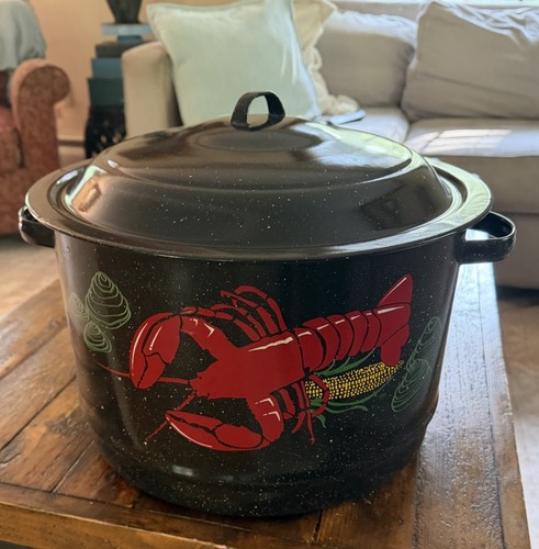 Vintage lobster pot black - pot,