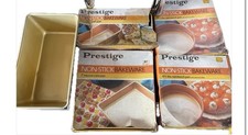 1970s Prestige Gold Bakeware Non Stick Boxed Lot  Of 5 - Used - Vintage Retro