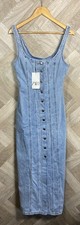 Zara Long Light Blue Button Up