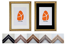 8 ORNATE Colours A2 A3 A4 A5 Picture Frame Photo Poster Frames Black White Mount