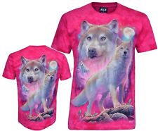 Tie Dye T-Shirt Wolves Gazing