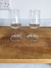 Two Hennessy Cognac Brandy Tulip Shaped Stemmed Glasses