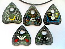 NEW Ouija Board Planchette / Tarot  Resin Pendant & Necklace   5  to choose NEW