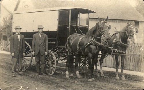 Horse drawn delivery - delivery, wagon