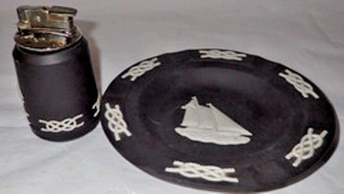 Vintage antique black wedgwood - antique,