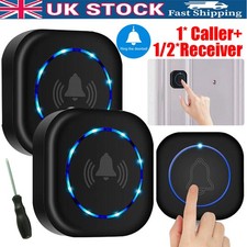 Loud Wireless Doorbell Plug in Cordless Doorbells Waterproof Door Bell Chime Kit