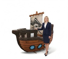 Large Pirate Ship Replica -