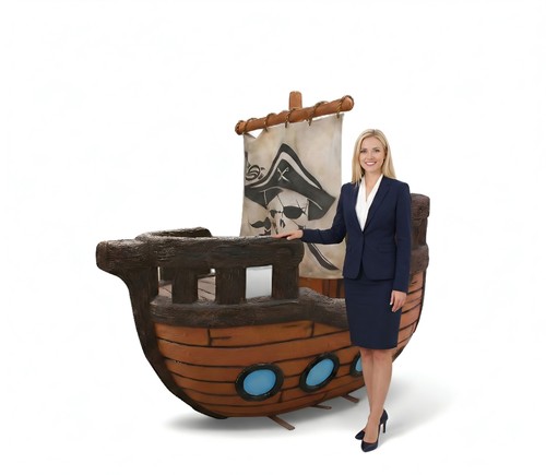 Large pirate ship - ship,