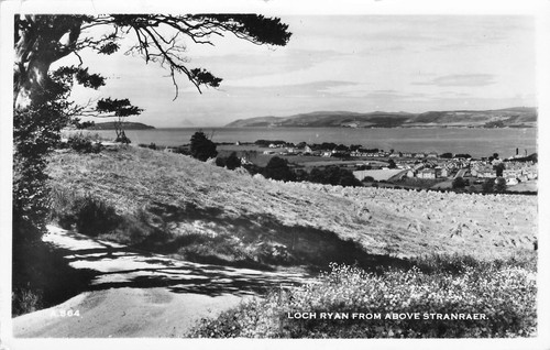Loch ryan from above stranraer - above,