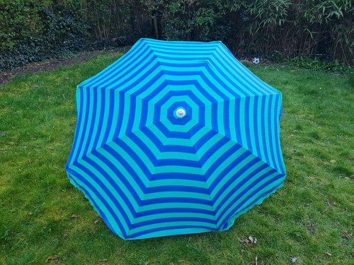 Vintage blue green striped - blue,