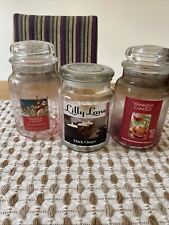 2 x  Empty Glass Large Yankee