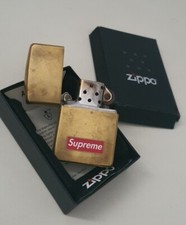 FW11 Supreme Zippo Gold Brass