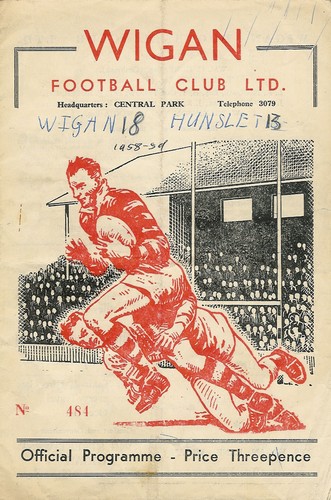Wigan hunslet aug 1958 - aug,