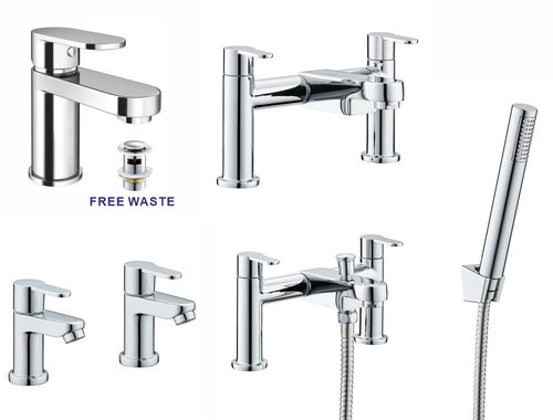 Modern chrome bathroom sink - modern,