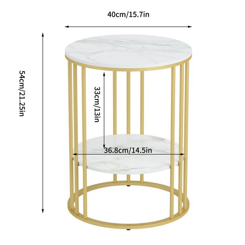 Modern round storage table - modern,