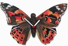 Brown Butterfly Clock - Brown