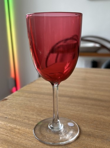 Antique red cranberry - cranberry, faceted