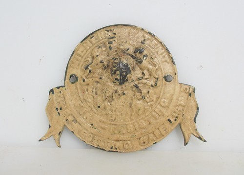 Antique brass safe plaque sign - plaque,