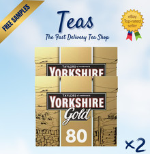 NEW UK Yorkshire Gold Tea  2 x Box = 160 Teabags -Taylors of Harrogate -FAST P&P
